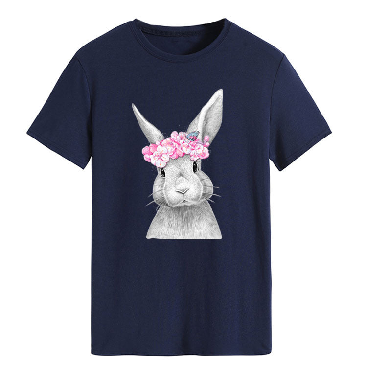 Floral Crown Bunny Tee