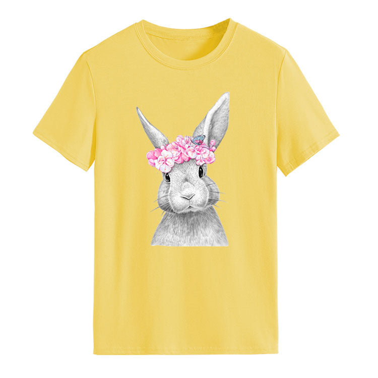 Floral Crown Bunny Tee