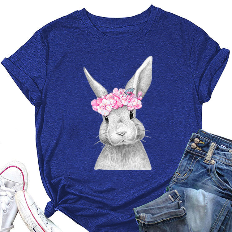 Floral Crown Bunny Tee