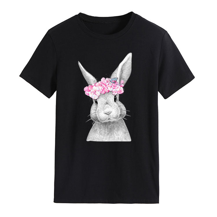 Floral Crown Bunny Tee
