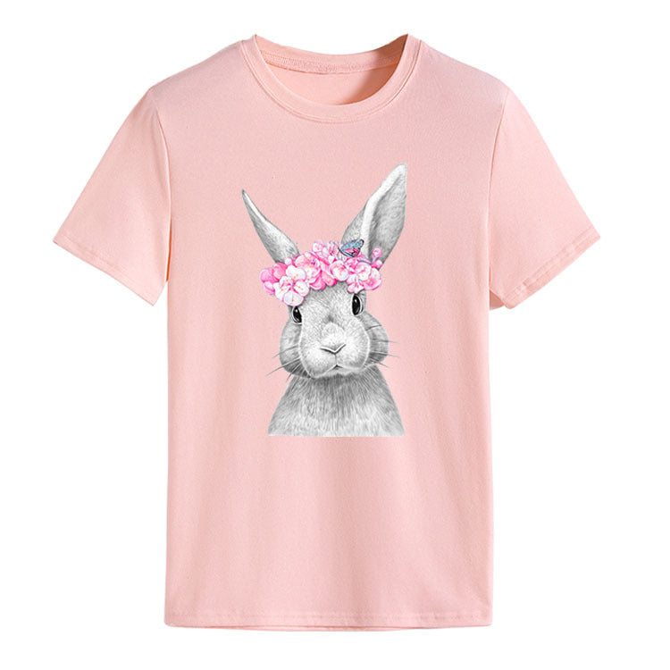 Floral Crown Bunny Tee